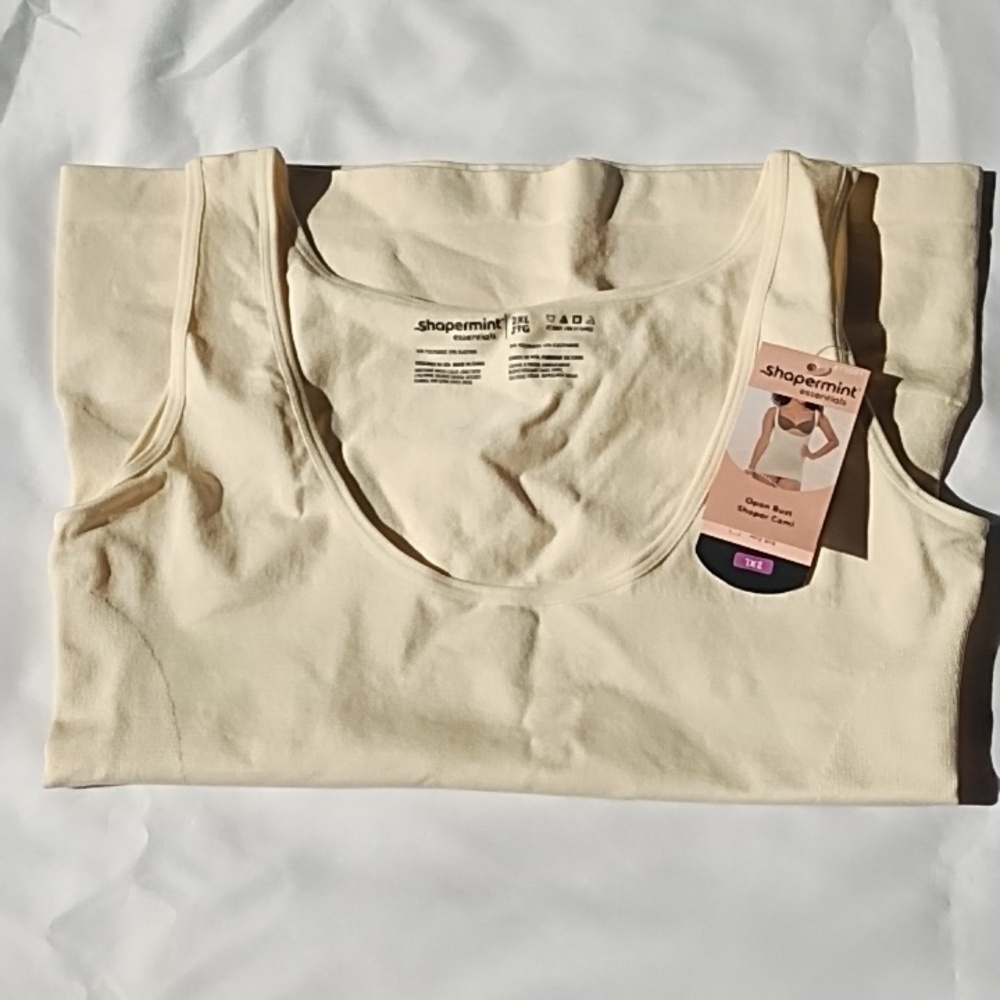 NWT Shapermint Essentials Open Bust Shaper Cami Sz2XL